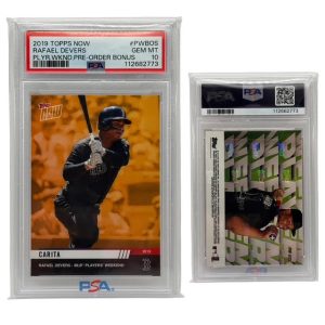 2019 Topps Now Player Weekend Pre-Order Bonus Rafael Devers - PSA 10 Gem Mint