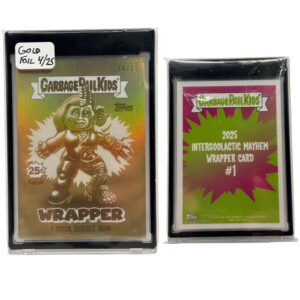 2025 Garbage Pail Kids Intergoolactic Mayhem Gold Foil Wrapper - Half Hailey (4/25)