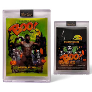 2025 Wild Card Haunted Hits Green Boo - Deontay Wilder
