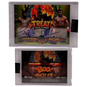 2025 Wild Card Boo Trick or Treat Dual Auto - Mike Tyson and Deontay Wilder (1/1)