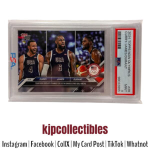 2024 Topps Now Olympics Curry/James/Durant PSA 9