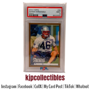 2010 Topps Gold Aaron Hernandez PSA 9