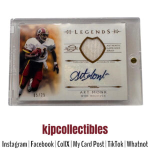 2011 Topps Legends Art Monk Auto 5/25