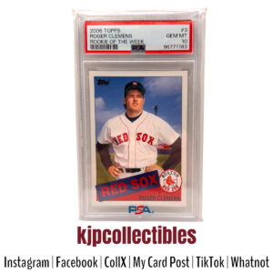 2006 Topps Rookie of the Week Roger Clemens PSA 10