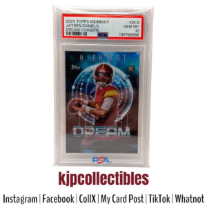 2024 Topps Midnight Dream Chasers Jayden Daniels PSA 10