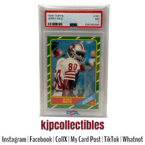 1986 Topps Jerry Rice PSA 7