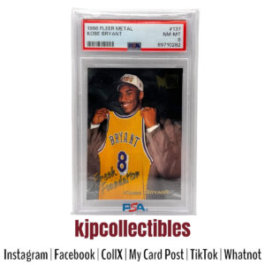 1996 Fleer Metal Kobe Bryant PSA 8