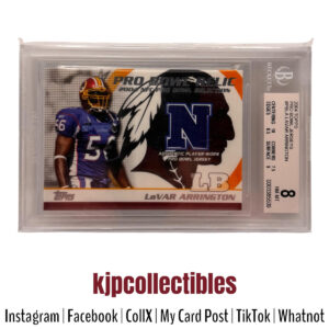 2004 Topps Pro Bowl Jerseys Lavar Arrington BGS 8
