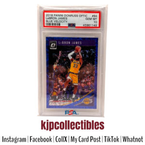 2018 Optic Blue Velocity LeBron James PSA 10