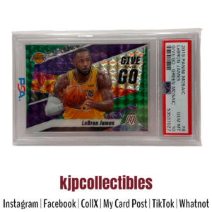 2019 Mosaic Green LeBron James PSA 9