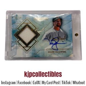 2020 Topps Diamond Icons Mark McGuire Auto 6/10