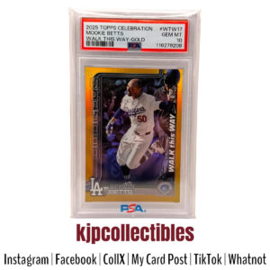 2025 Topps Celebration Gold Mookie Betts PSA 10