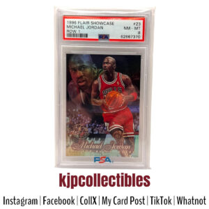 1996 Flair Showcase Michael Jordan PSA 8