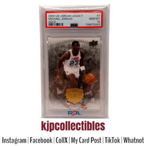 2009 UD Legacy Gold Michael Jordan PSA 10