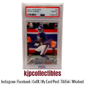 2024 Topps Now Malik Nabers PSA 10