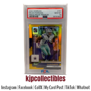 2022 Donruss Press Proof Premium Micah Parsons PSA 10