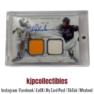 2017 Topps Diamond Icons Rickey Henderson Auto 4/10