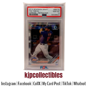 2019 Bowman Chrome Draft Tim Tebow PSA 10