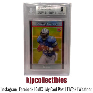 2007 Bowman Chrome Refractors Calvin Johnson BGS 9