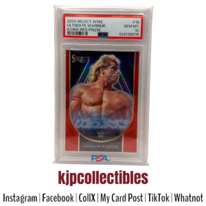 2024 Select Prizm Icons-Red Ultimate Warrior PSA 10