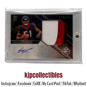 2023 Limited Football Will Anderson Jr RPA 58/75