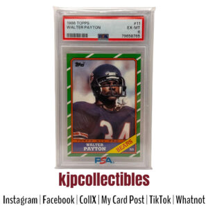 1986 Topps Walter Payton PSA 6