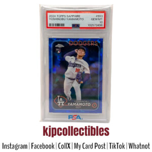 2024 Topps Sapphire Yoshinobu Yamamoto PSA 10