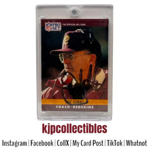 1990 Pro Set Joe Gibbs Auto