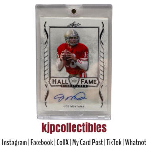 2021 Leaf Hall of Fame Joe Montana Auto