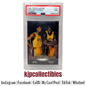 2000 Topps Chrome Kobe Bryant / Shaquille O'Neal PSA 9