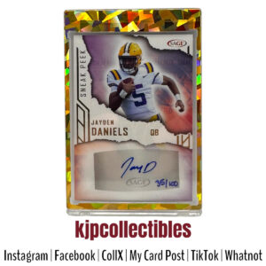 2023 Sage Sneak Peek Autograph Jayden Daniels 35/100