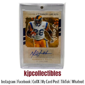 2021 Panini Gridiron Greats Marshall Faulk Auto