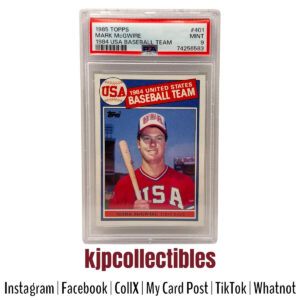 1985 Topps USA Baseball Team Mark McGwire PSA 9